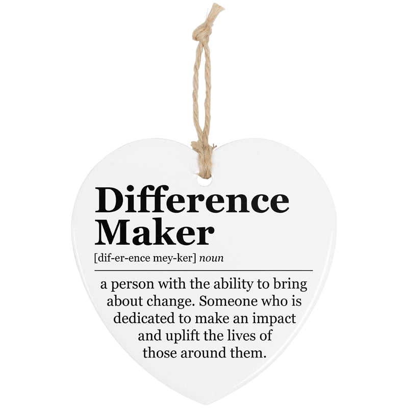 Difference Maker Heart Ornament