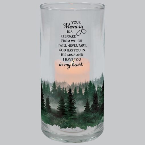 Your Memory is a Keepsake..Hurricane Candle