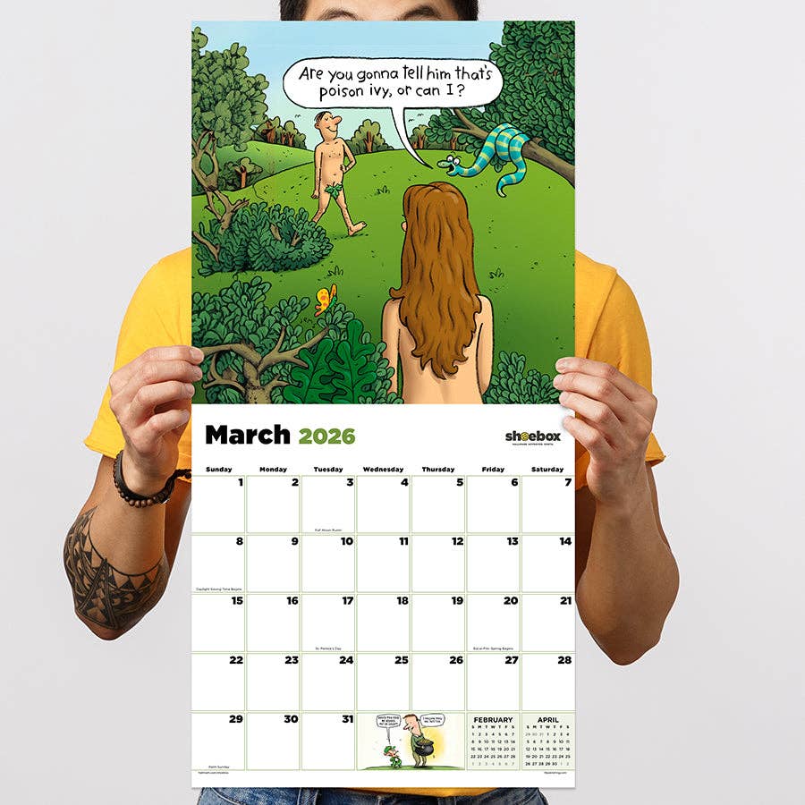 2026 Shoebox Laugh Out Loud Wall Calendar