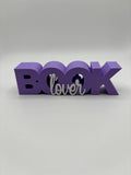 Book Lover Sign: Black