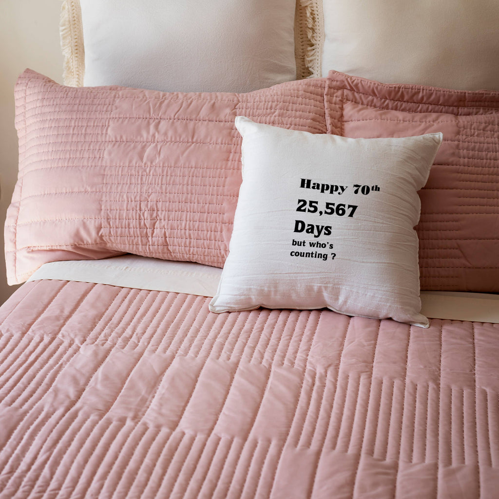 70th Birthday Or Anniversary, Pillow Case
