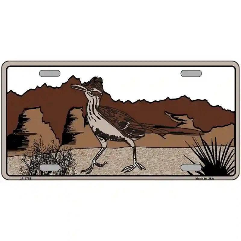 Roadrunner Novelty Metal License Plate