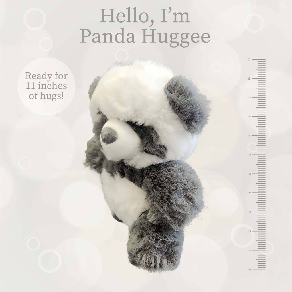Grey & White Panda Plush Toy