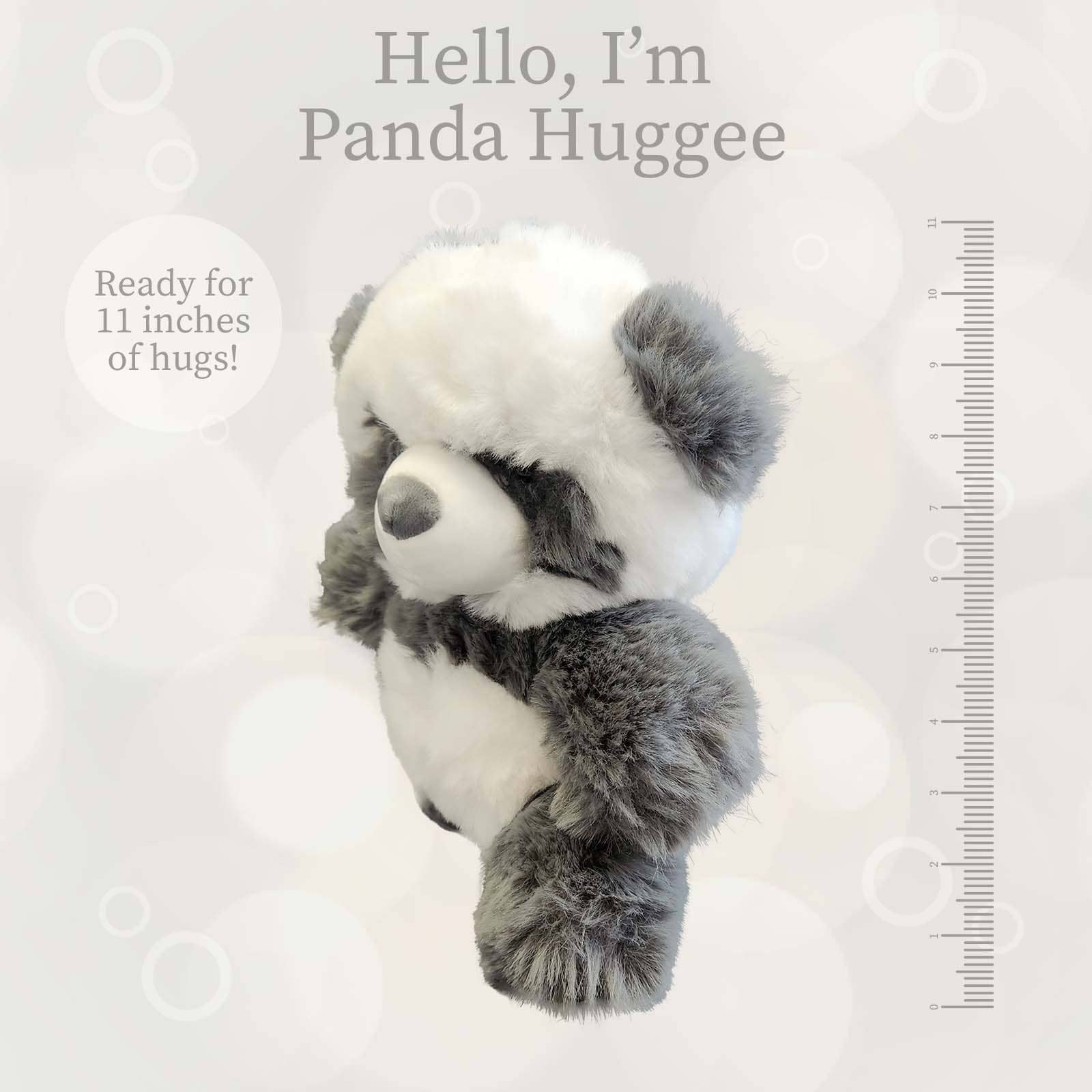 Grey & White Panda Plush Toy
