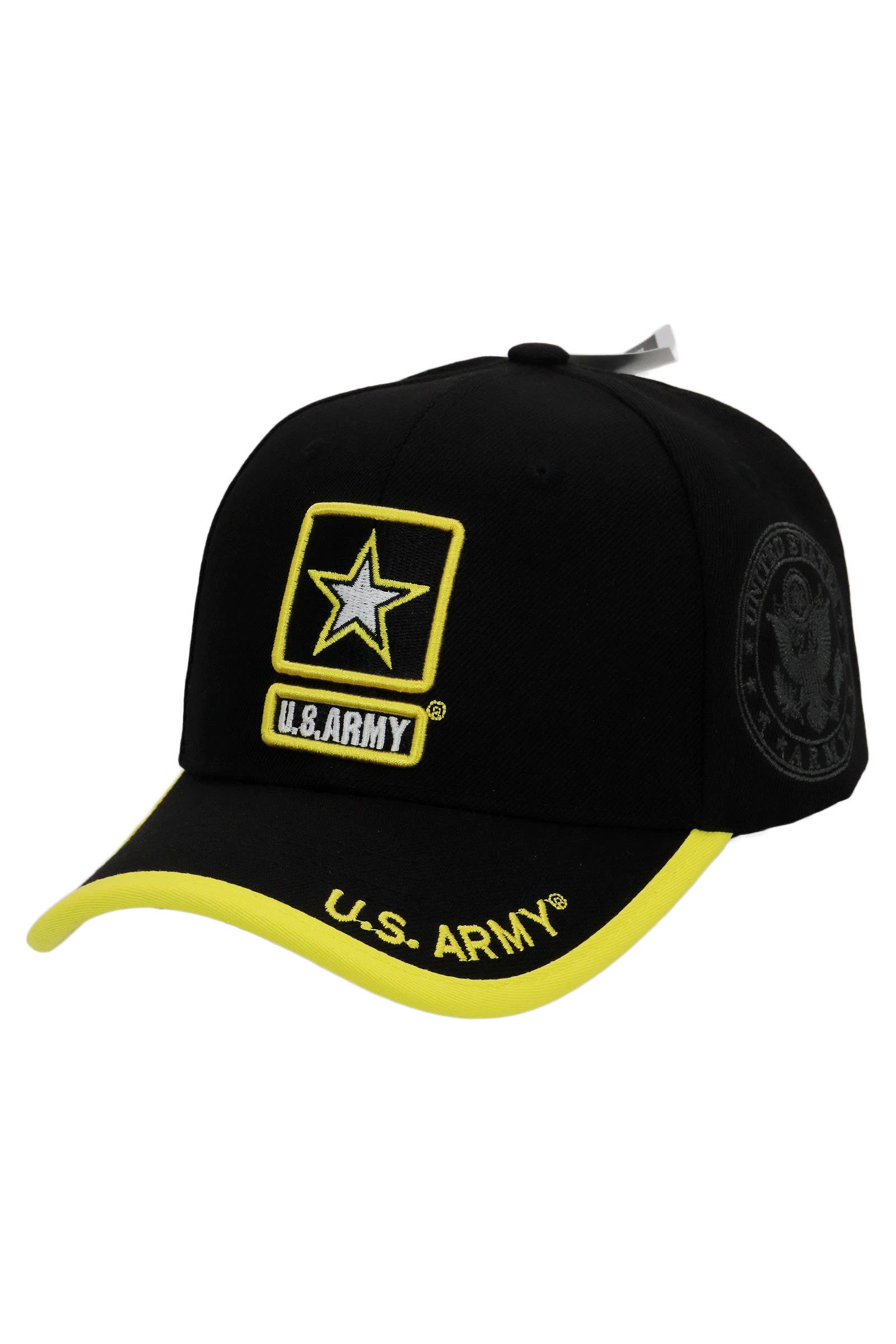 U.S. Army Star Logo Licensed Baseball Cap: BLACK / ONE SIZE