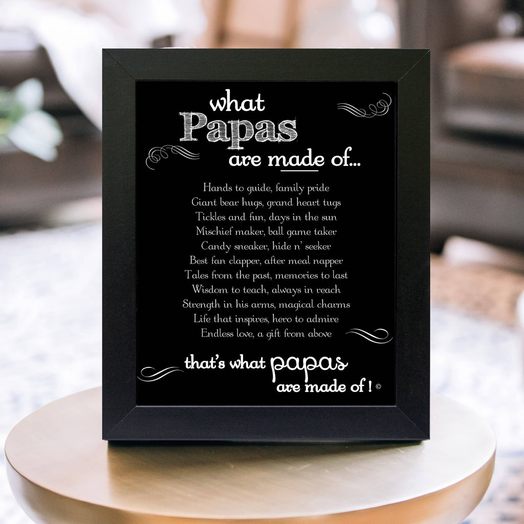 What Papas  are Made of Frame