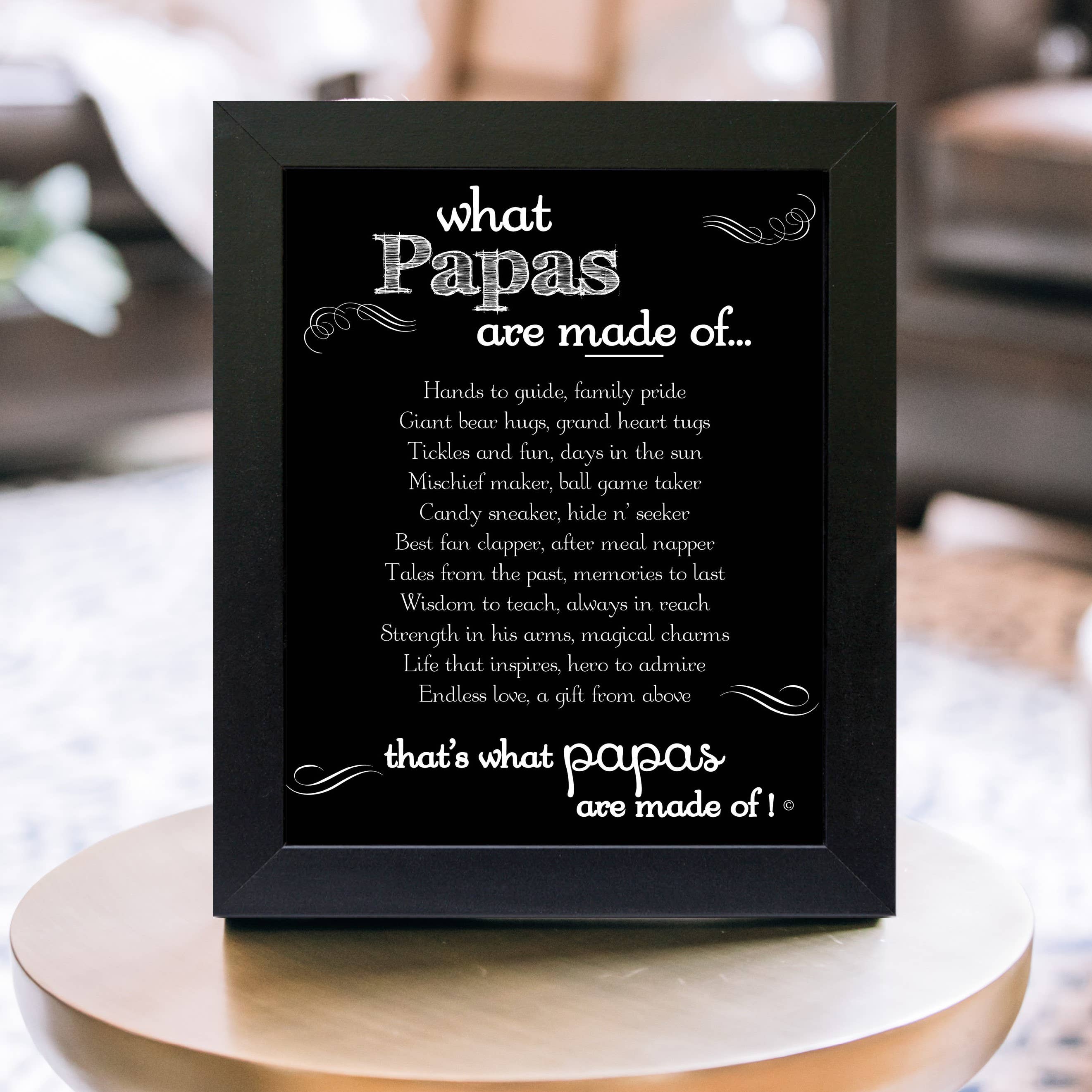 What Papas  are Made of Frame
