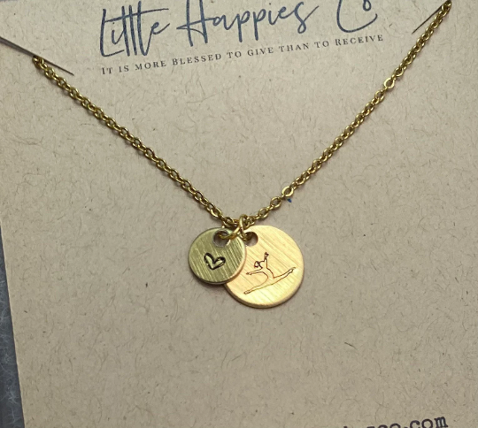 Silver Dance Necklace for Girl
