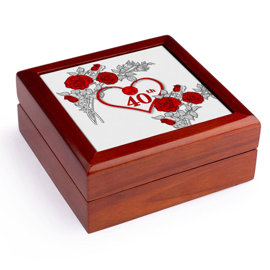 40th Ruby Anniversary Jewelry Box: Jewelry Box