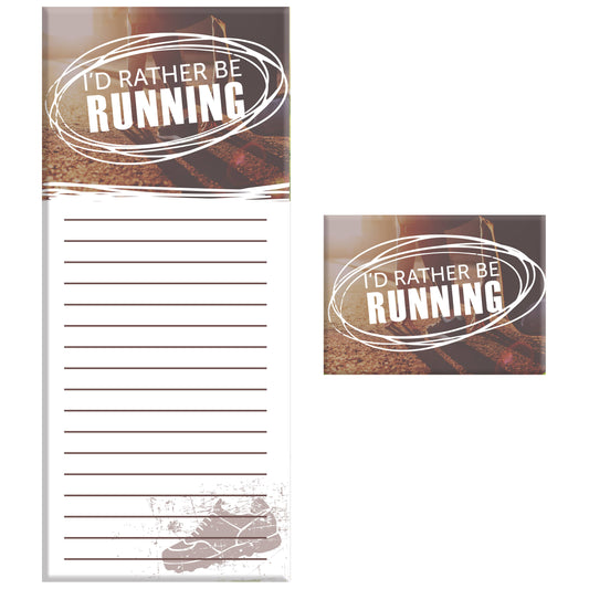 I'd Rather Be Running Magnetic Notepad