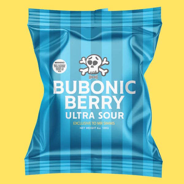 Mr. Simms Sweet Shoppe: Bubonic Berry Ultra Sour Candy