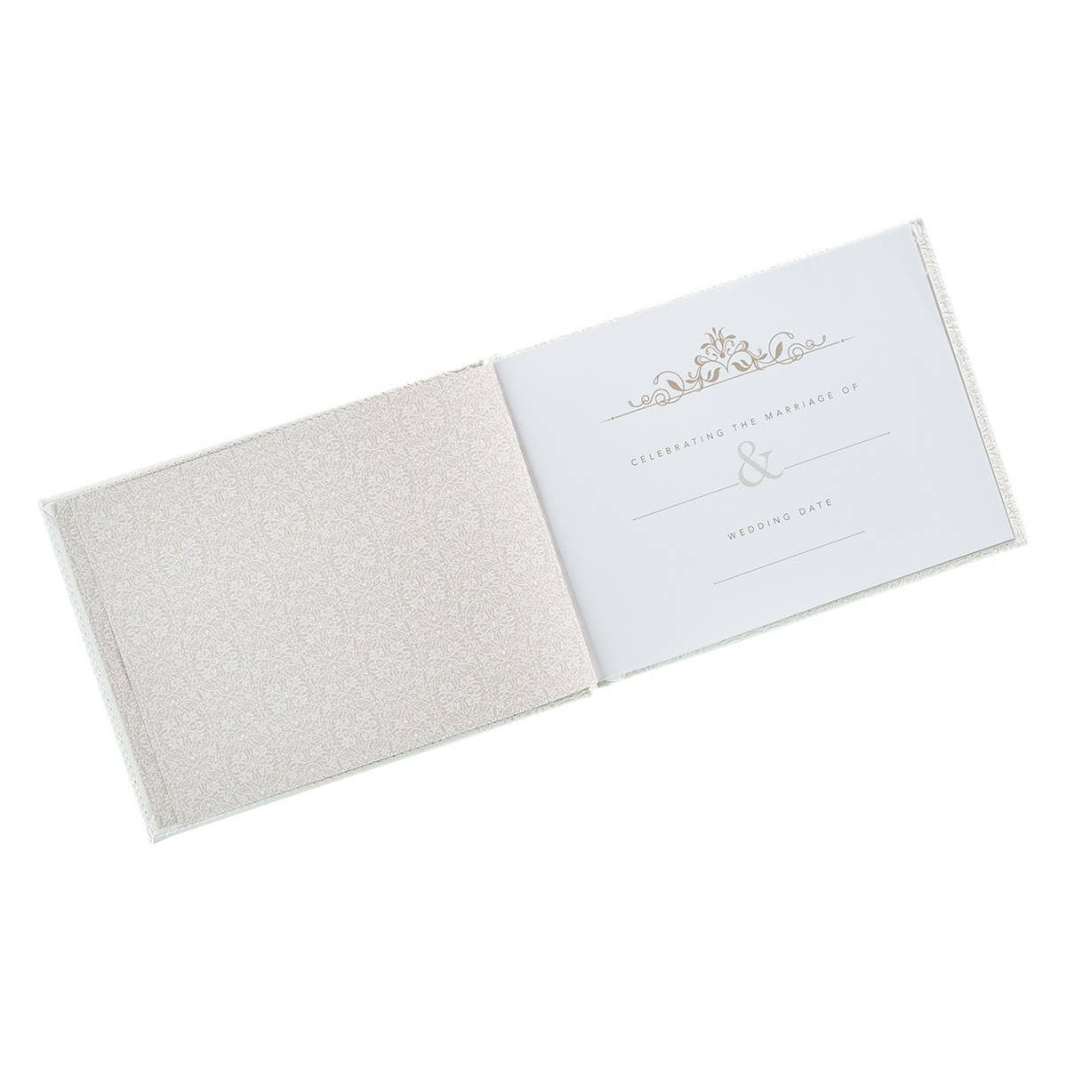 Guest Book White/Gold Mr. & Mrs. Our Wedding