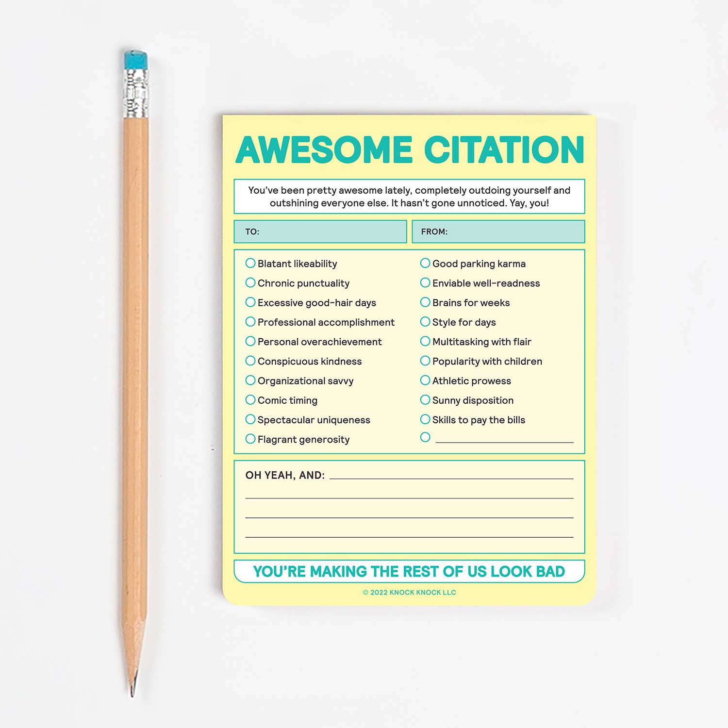Awesome Citation Nifty Note Pad