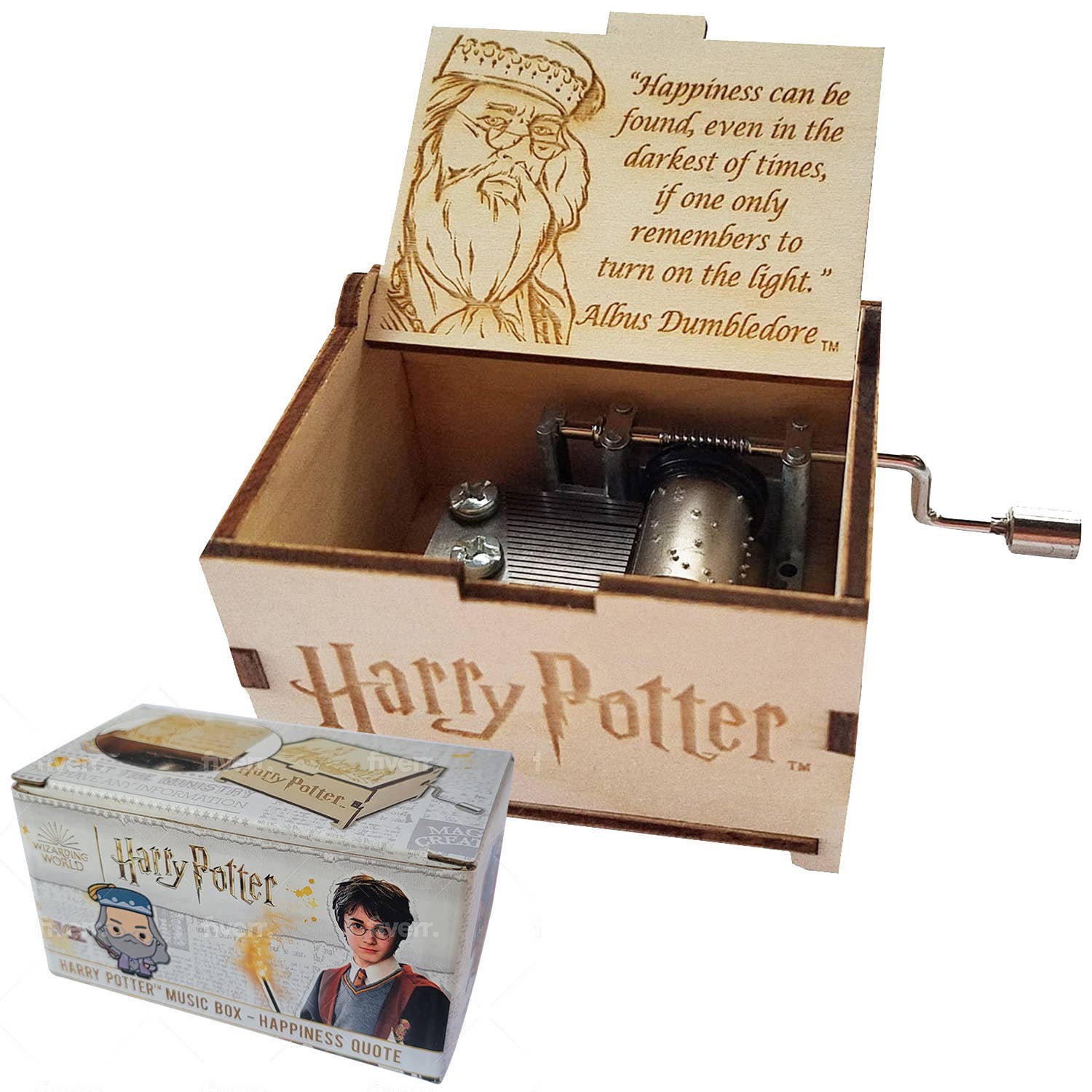Harry Potter Mini Music Box: Books Quote
