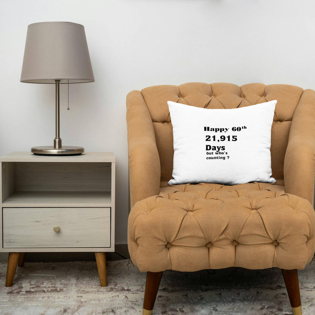 60th Birthday or Anniversary, Pillow Case