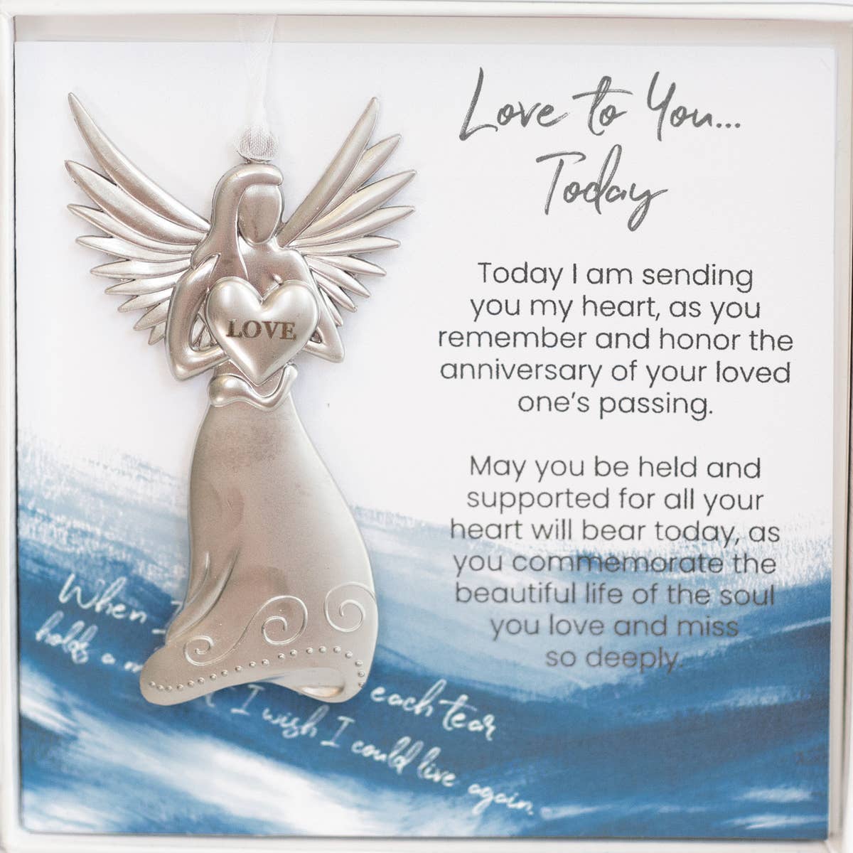 Anniversary Of Loss Gift: Sympathy Love Angel Ornament