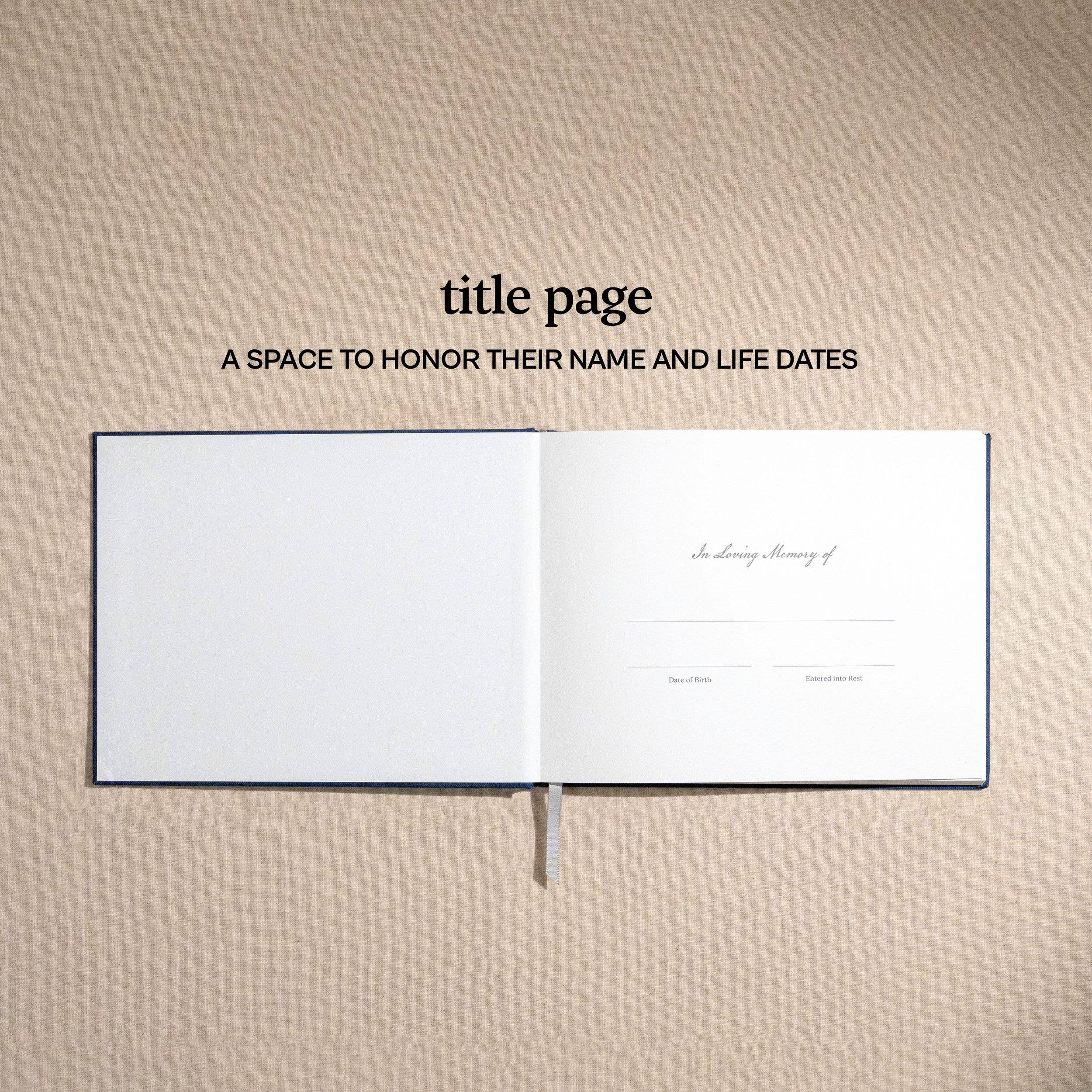 Memorial Service Guest Book
