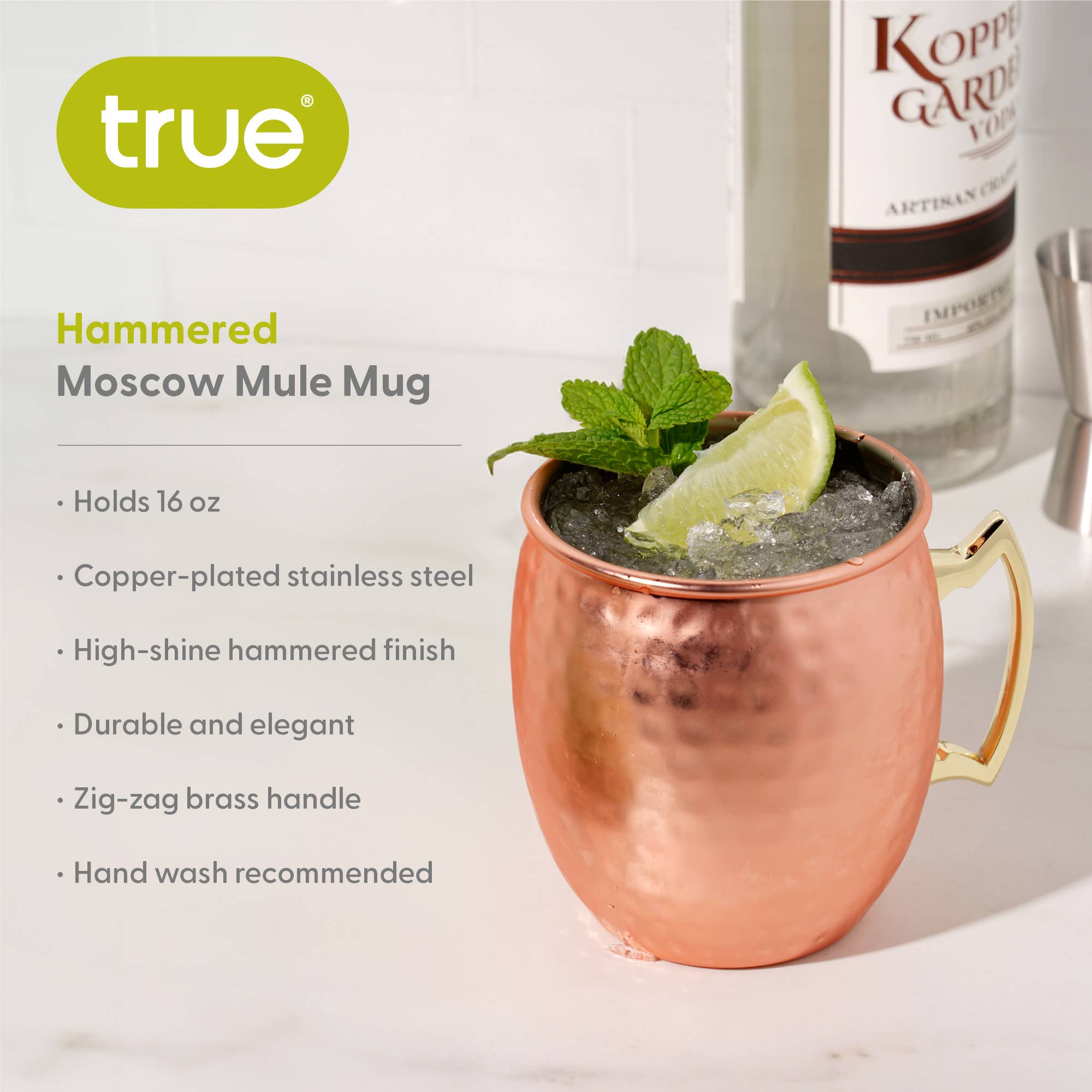 Hammered Copper Moscow Mule Mug
