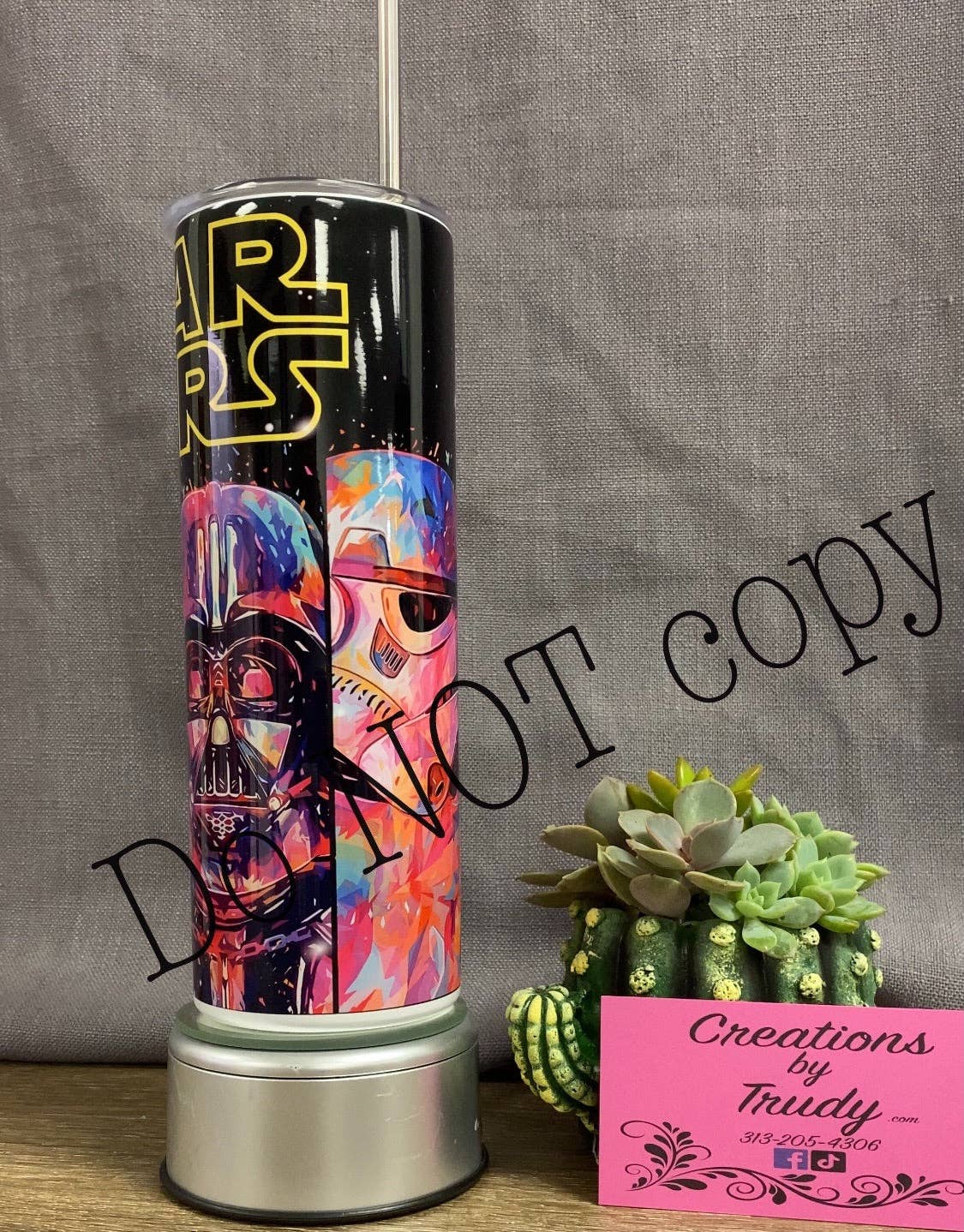 Star Wars Watercolor Characters- Stainless Steel Tumbler: 15oz