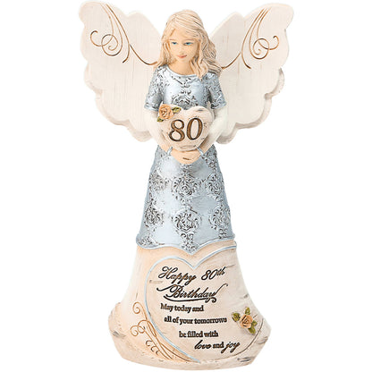 80th Birthday Angel Figurine