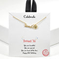 Celebrate Sweet 16 Dainty Necklace: Gold