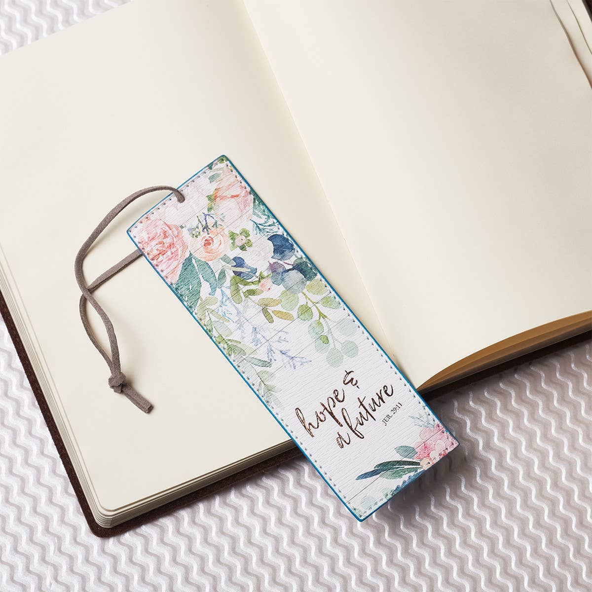 Hope and a Future Faux Leather Bookmark