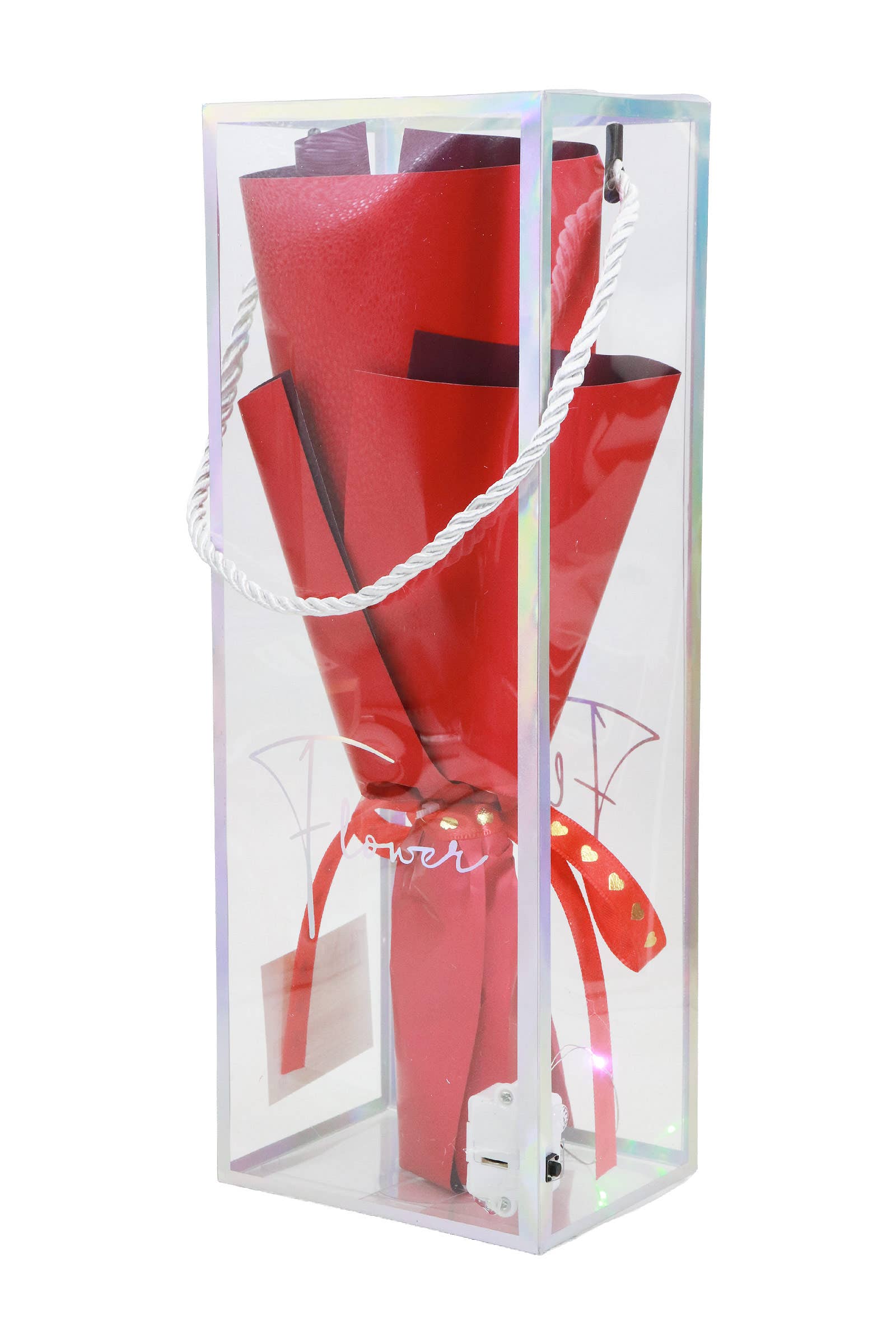 Graduation Regalia Teddy Bear Bouquet LED Gift Box
