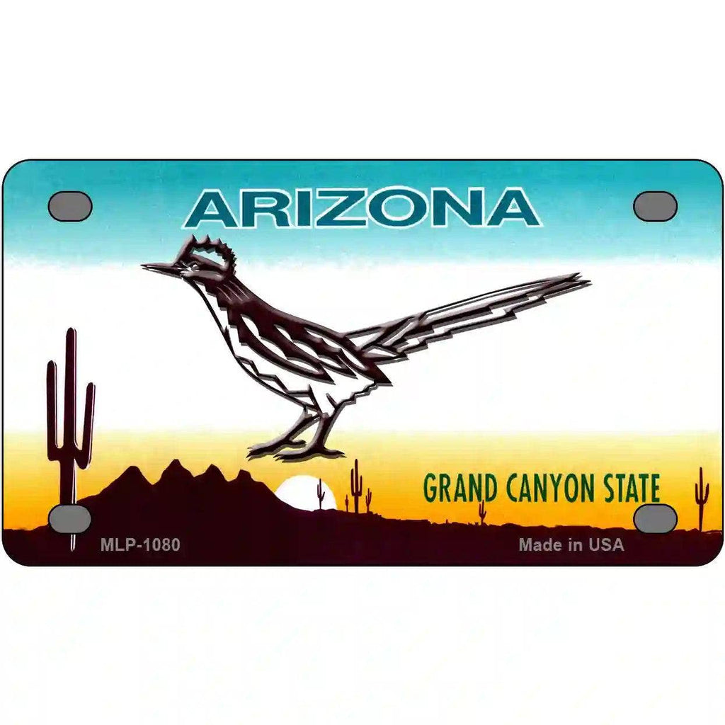 Roadrunner Arizona Novelty Metal License Plate