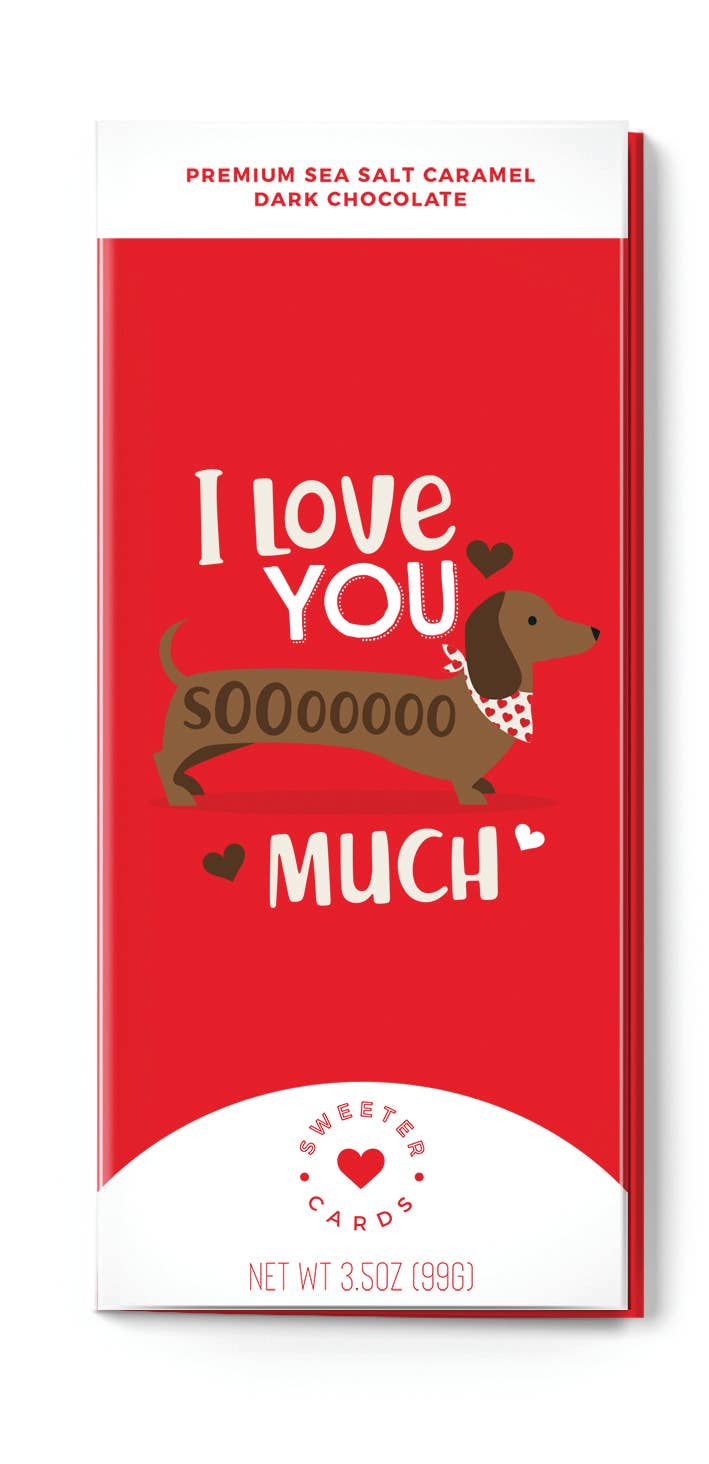 I Love You SoOoO Much Chocolate Bar and Greeting Card