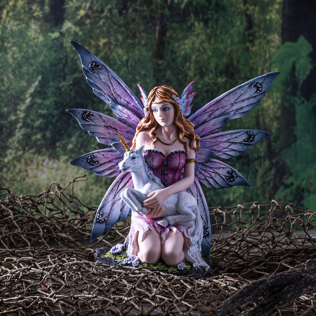 Adorable Fairy with Unicorn