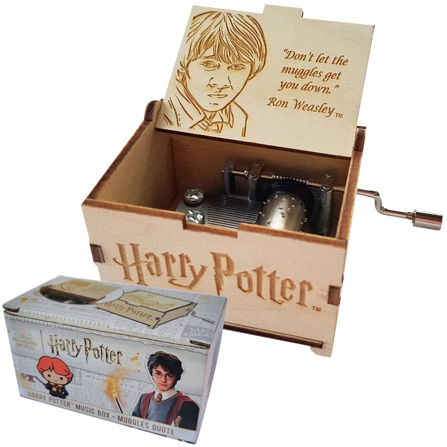 Harry Potter Mini Music Box: Books Quote