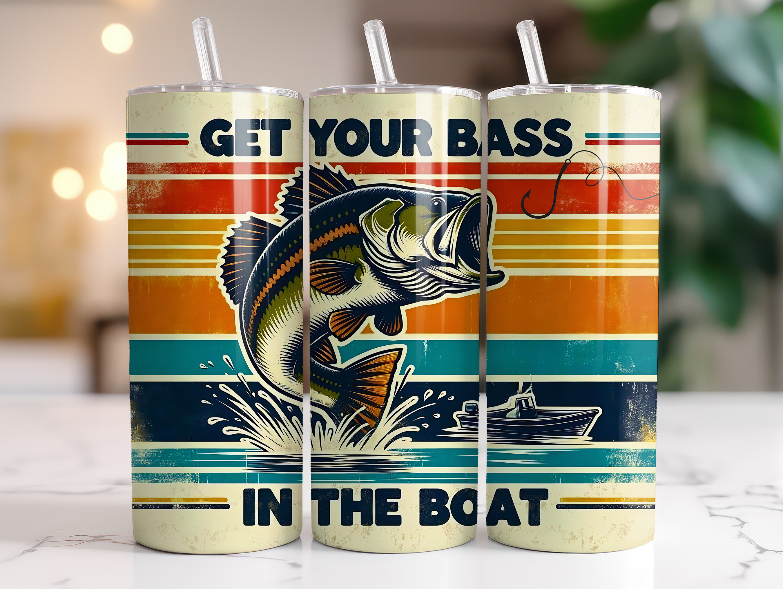 Get your bass in the boat 20 Ounce Tumbler