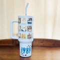 Taylor Swift 1989 Polaroids on Blue Tumbler