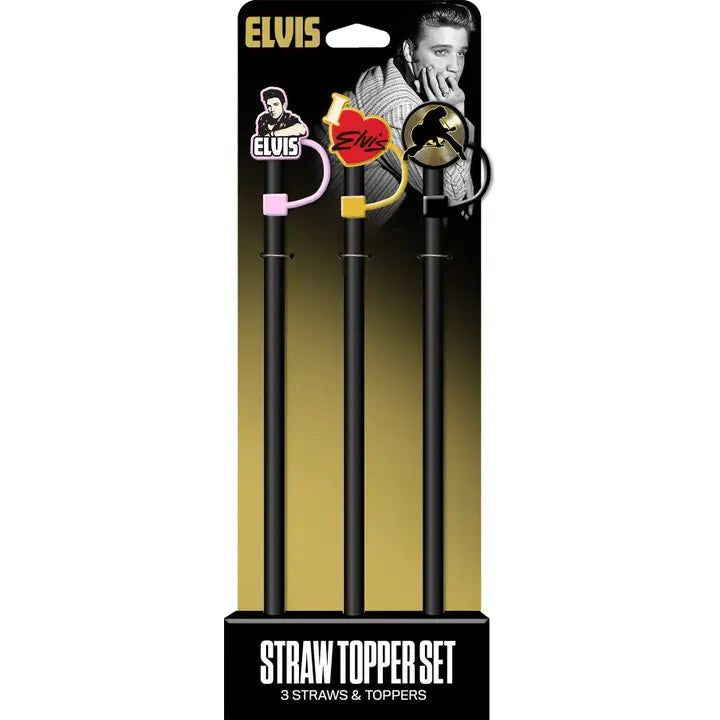 Elvis Straw Topper Set/3