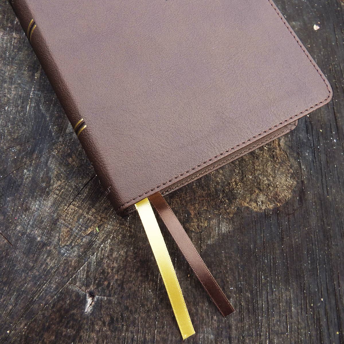 NIV Larger Print Compact Bible, Leathersoft, Brown