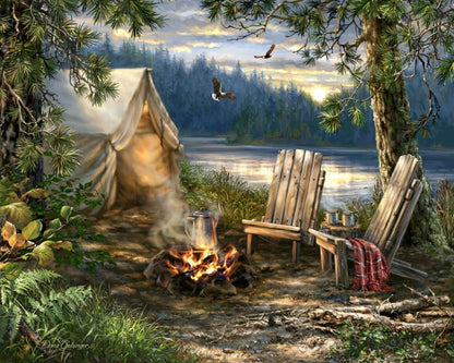 Evening at the Lake Puzzle