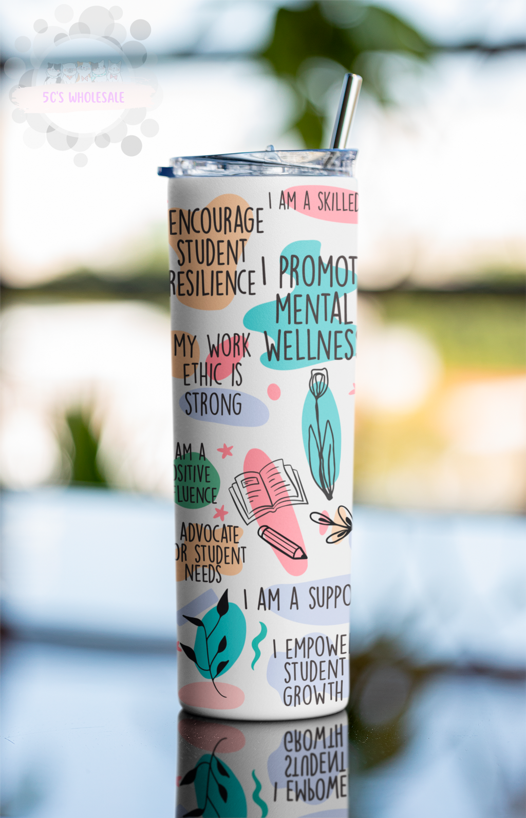 School Counselor Daily Affirmations Tumbler