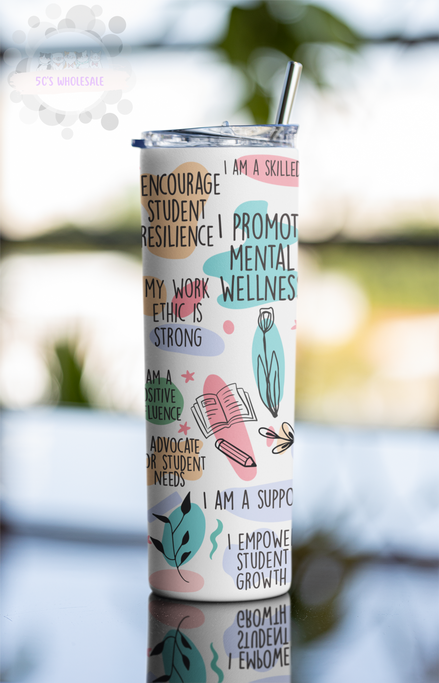 School Counselor Daily Affirmations Tumbler