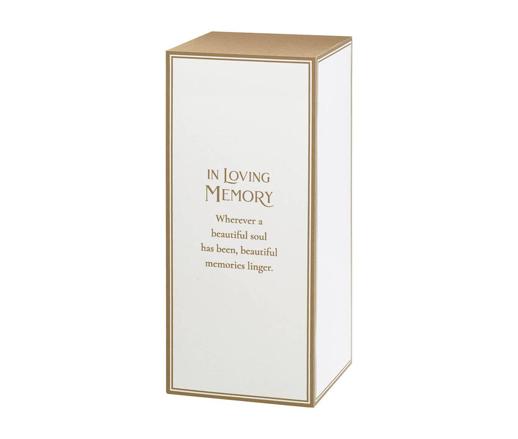 In Loving Memory Glass LED Candle Holder/Sympathy Verse