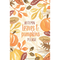 Autumn Leaves and Pumpkins Please Sachet