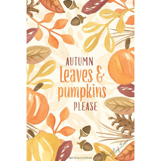 Autumn Leaves and Pumpkins Please Sachet