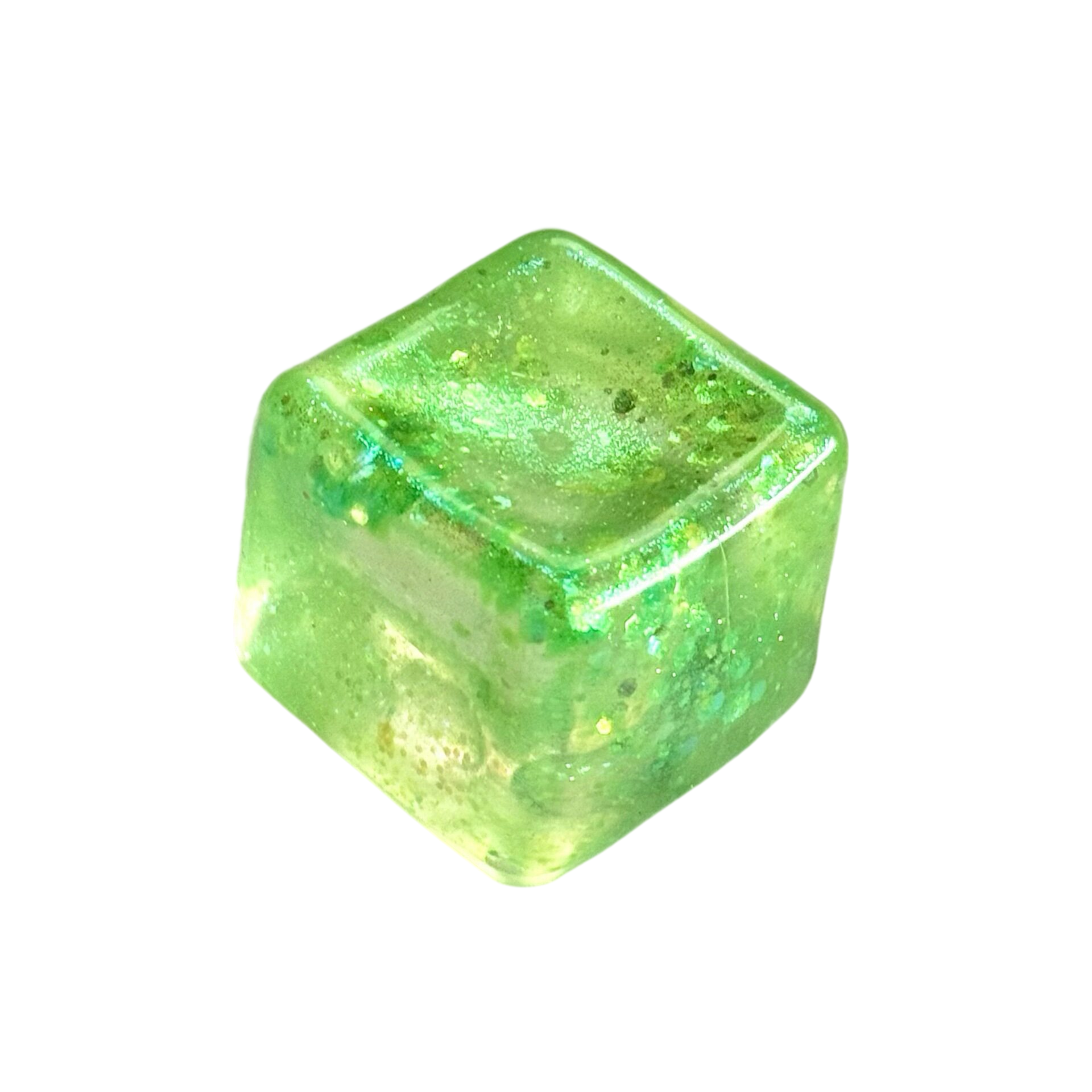 Glitter Ice Cube Squishy Toy Slow Rising Stress Relief Squeeze Toy