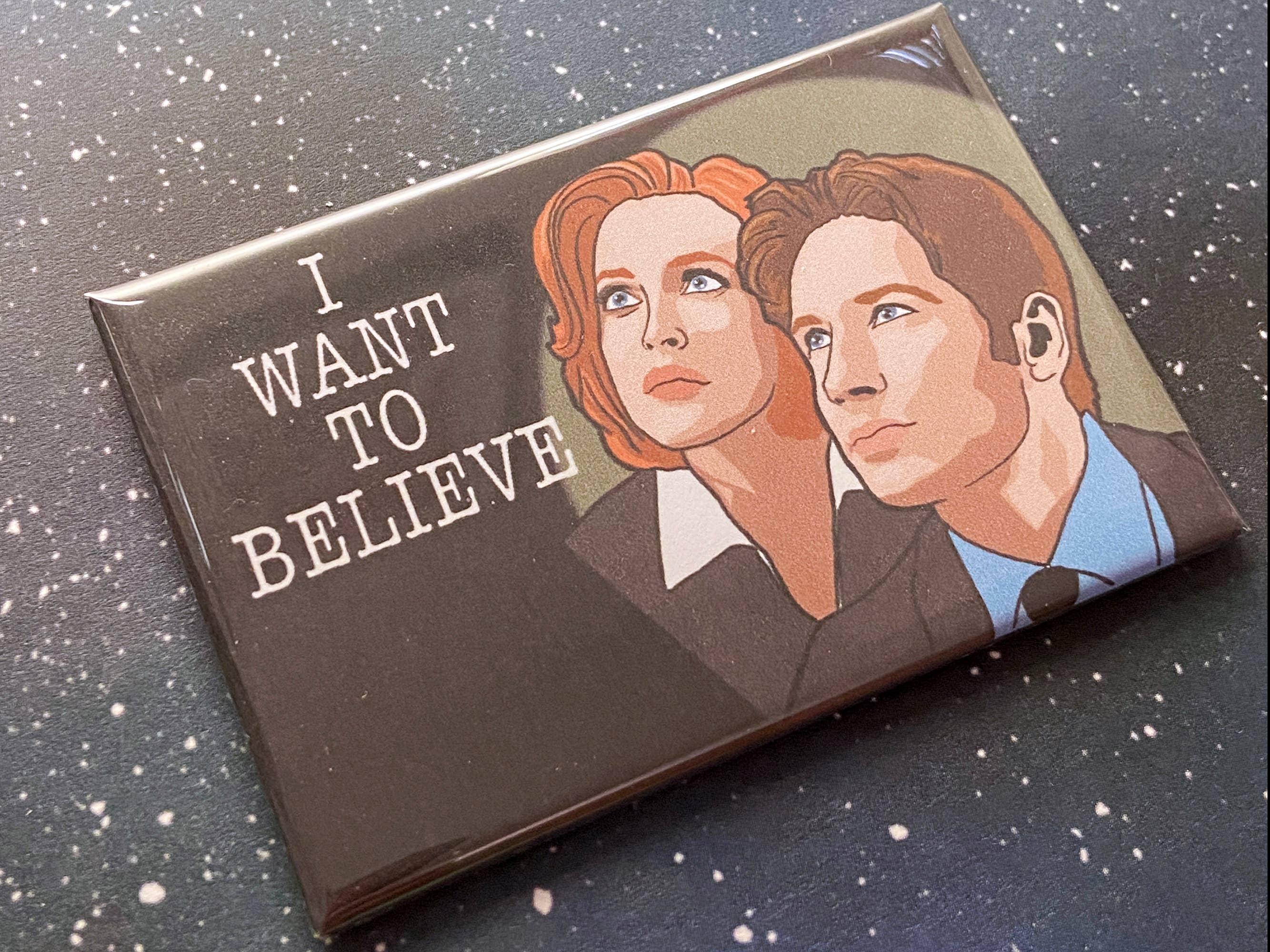I Want to Believe X-Files Scully and Mulder Magnet