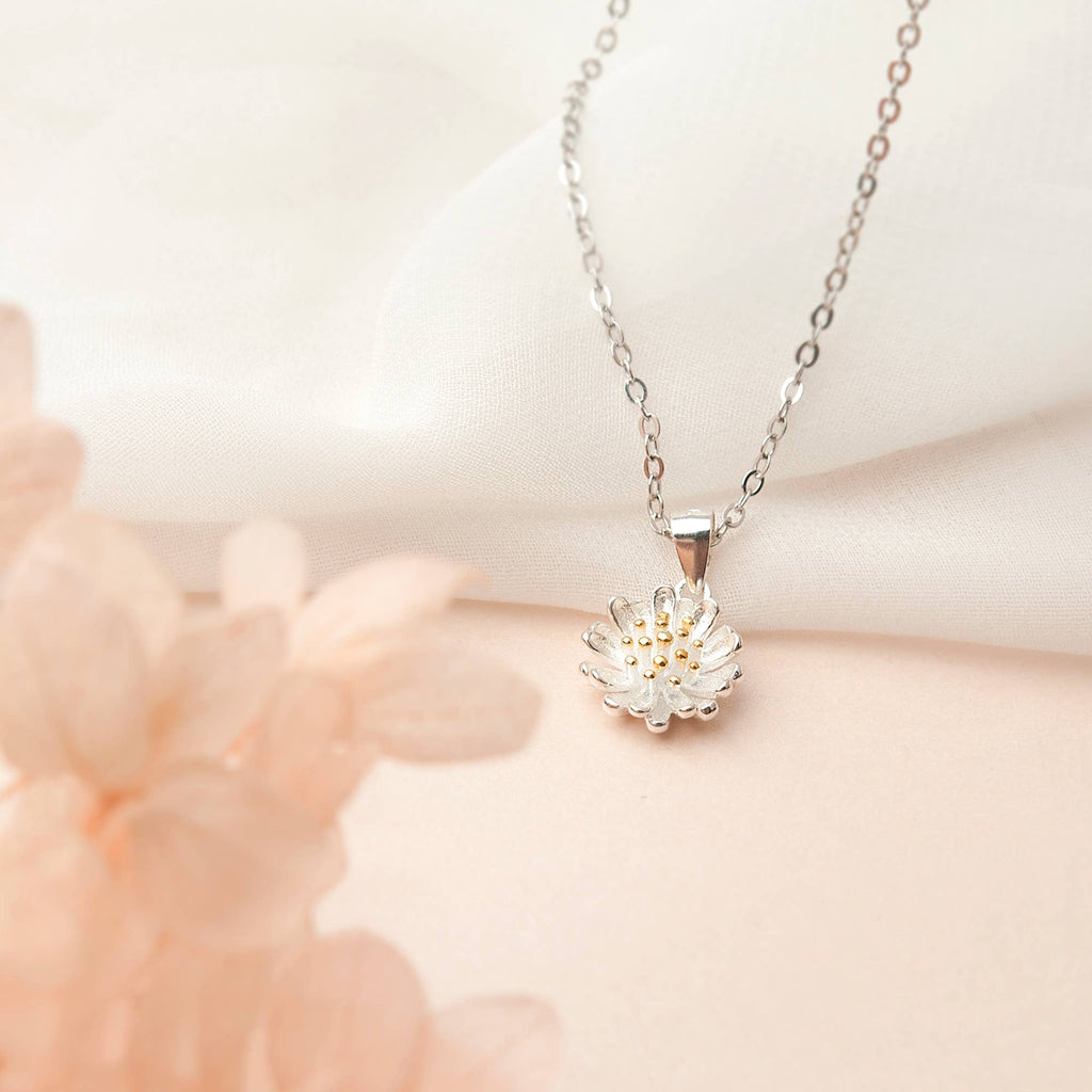 Happy 13th Birthday Daisy Sterling Silver Necklace