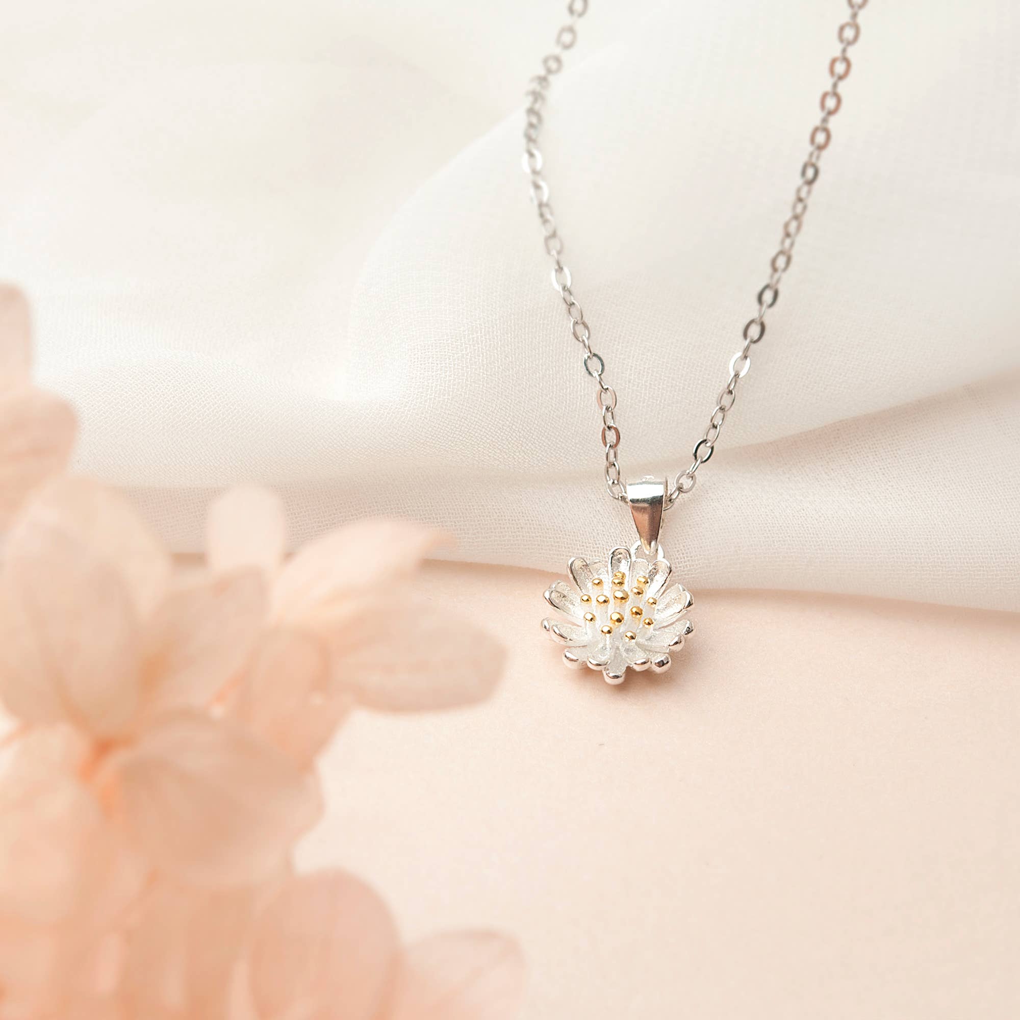 Happy 13th Birthday Daisy Sterling Silver Necklace