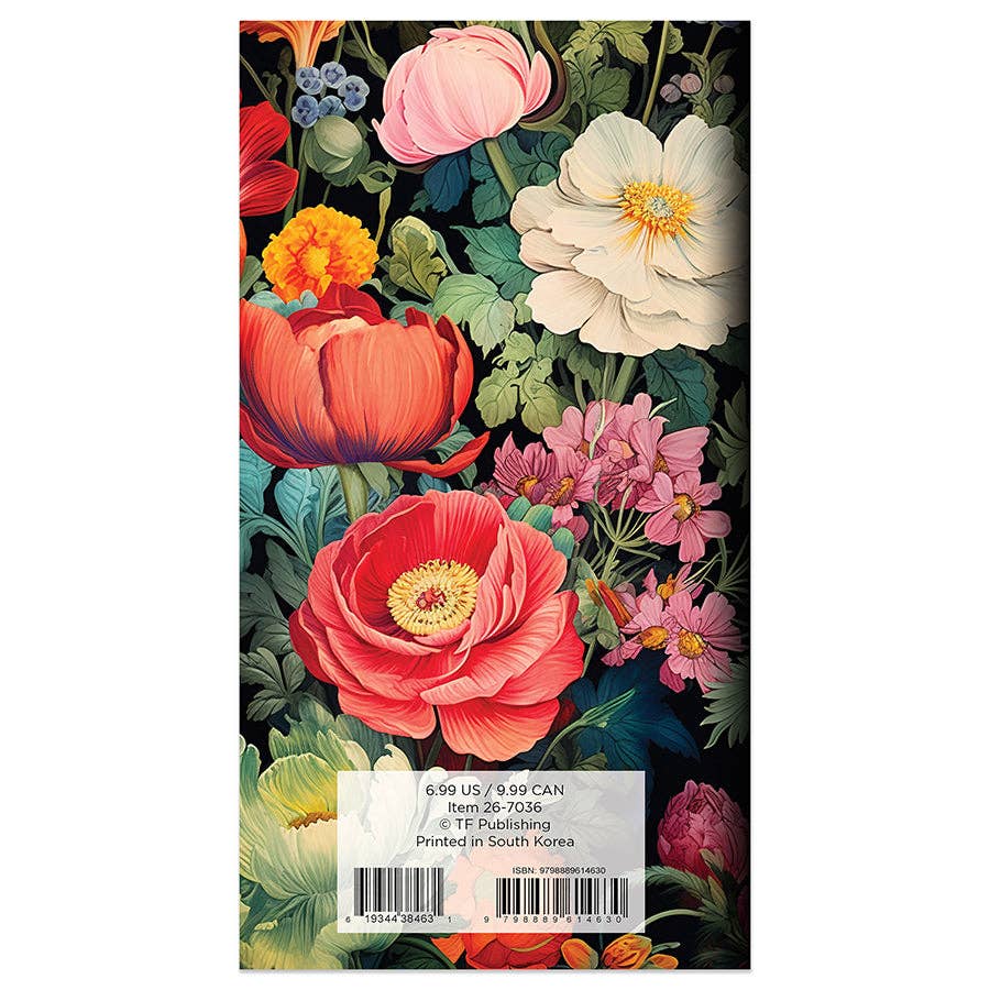 2026-2027 Vintage Blooms Small Monthly Pocket Planner