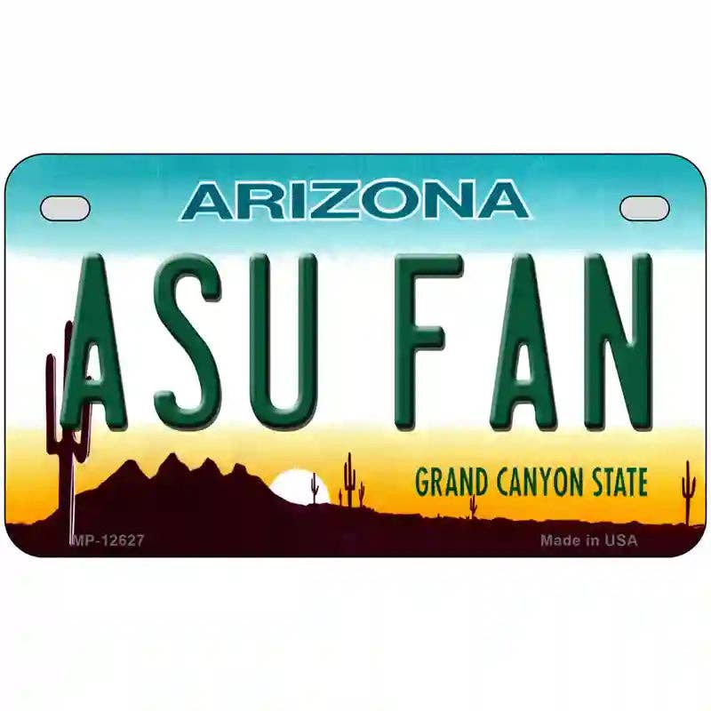 Arizona State Fan Novelty Metal License Plate