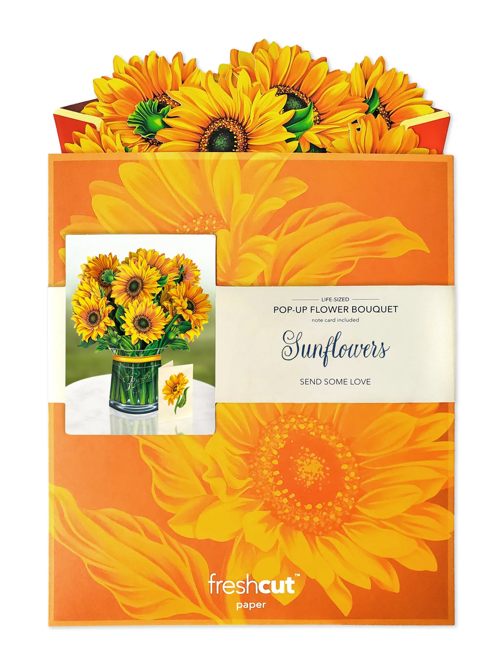 Sunflowers FreshCut Paper - Pop Up Flower Bouquet