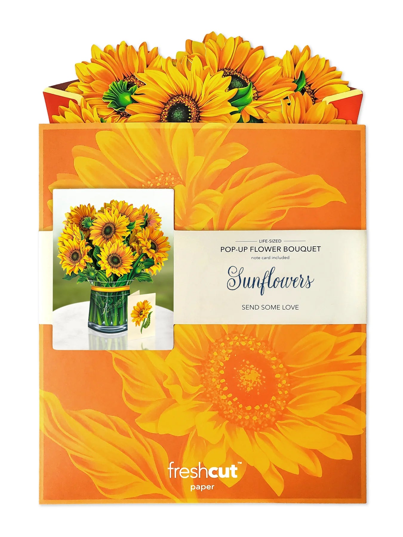 Sunflowers FreshCut Paper - Pop Up Flower Bouquet