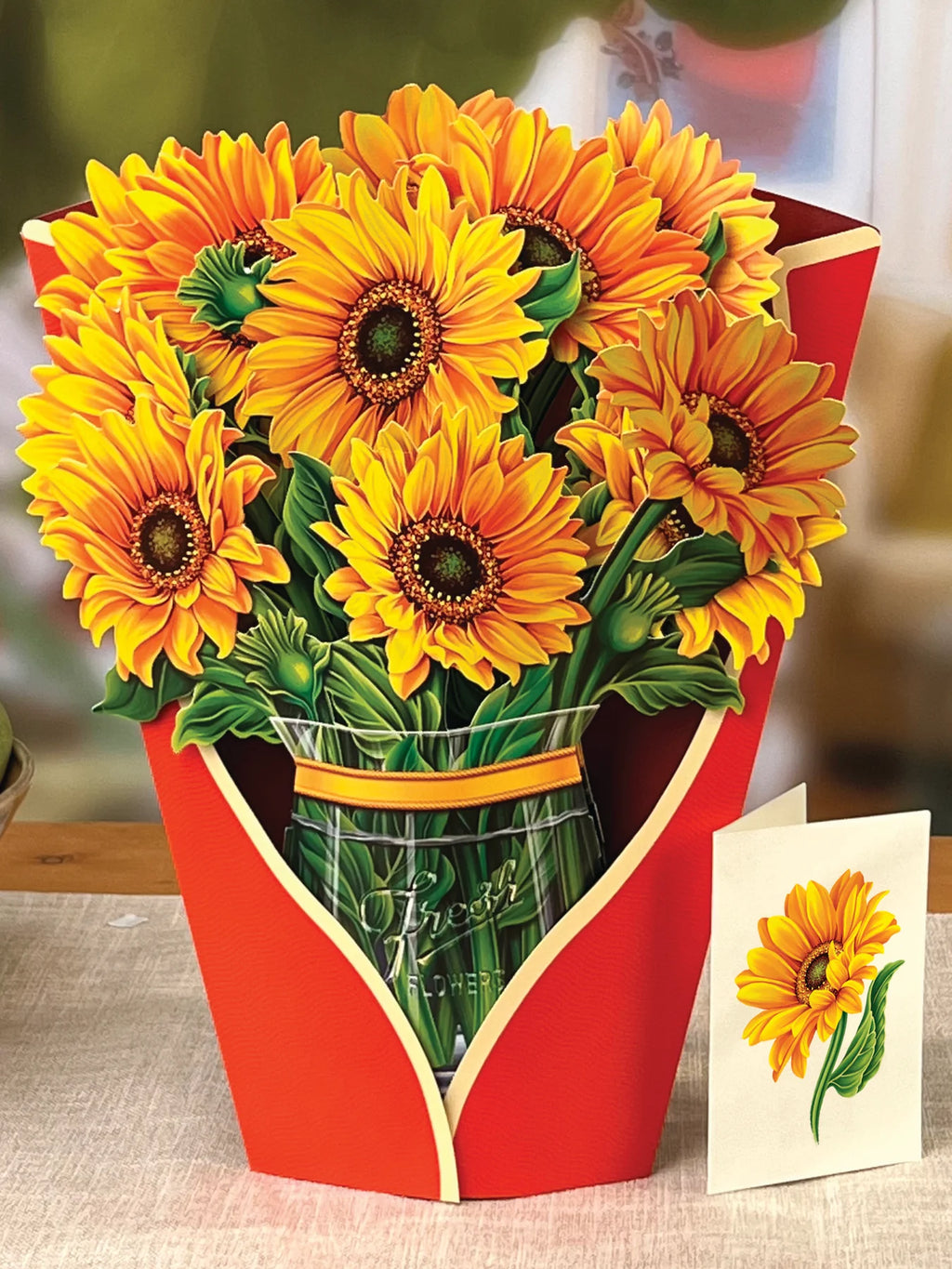 Sunflowers FreshCut Paper - Pop Up Flower Bouquet